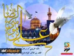 میلاد با سعادت امام علی ابن موسی الرضا (ع) بر همگان مبارک باد .