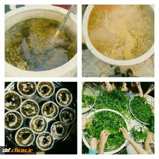 پخت آش نذری توسط دانشجویان مرکز