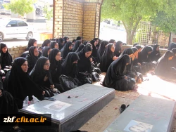 غبارروبی گلزار شهدای شهرستان کازرون با حضور دانشجویان دانشگاه 2