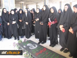 غبارروبی گلزار شهدای شهرستان کازرون با حضور دانشجویان دانشگاه 3