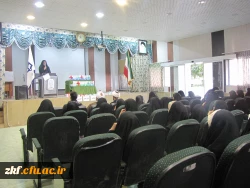 چهارمین سال برگزاری  طرح بینش مطهر در واحد دانشگاهی زینب کبری(س)کازرون با حضور نماینده نهاد رهبری در امور پردیس های استان فارس  2