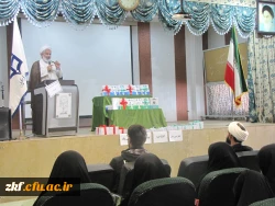 چهارمین سال برگزاری  طرح بینش مطهر در واحد دانشگاهی زینب کبری(س)کازرون با حضور نماینده نهاد رهبری در امور پردیس های استان فارس  2