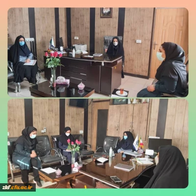 برگزاری جلسه با کارشناس تغذیه شبکه بهداشت شهرستان کازرون 