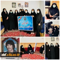 دیدار مسئولین و دانشجویان واحد دانشگاهی زینب کبری (س) کازرون با خانواده شهید اصغر سرکاری  2