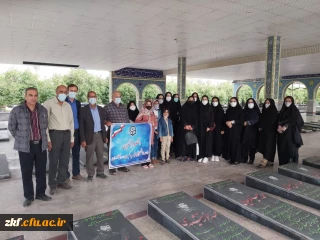 میثاق با شهدا توسط کارکنان و دانشجویان دانشگاه فرهنگیان زینب کبری (س) کازرون