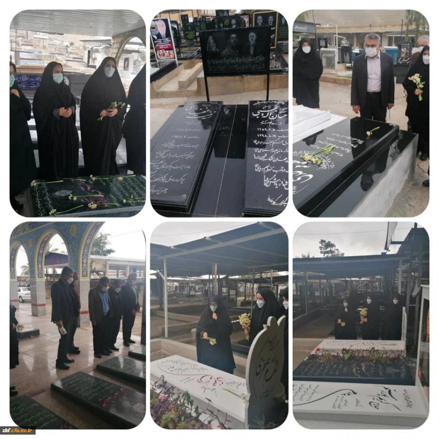 گلباران قبور شهدا به مناسبت سالروز وفات حضرت ام البنین (س)  2