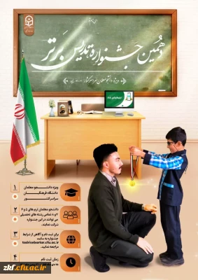 مهلت ثبت نام در جشنواره تدریس برتر تا 30 بهمن ماه 1401 تمدید شد. 