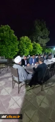 افطاری اساتید واحد دانشگاهی زینب کبری(س)کازرون با حضور مدیریت امور پردیس های استان فارس دکتر زارع شیبانی و مسئول نهاد رهبری در مدیریت امور پردیس های استان فارس 