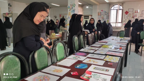 برگزاری نمایشگاه دست سازه های دانشجویان ، دانش آموختگان دانشگاه فرهنگیان و معلمان آموزش و پرورش شهرستان کازرون  10