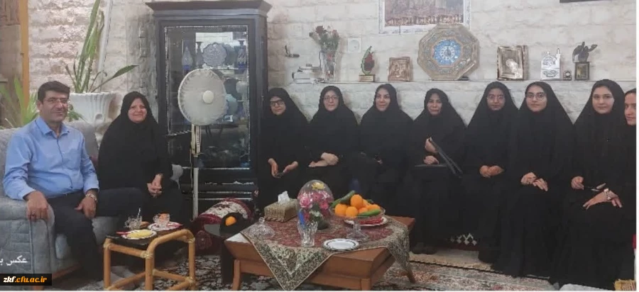 دیدار مسئولان و دانشجو معلمان دانشگاه زینب کبری (س) کازرون با خانواده محترم آزاده و رزمنده 8 سال دفاع مقدس 2