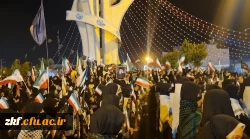 رژه دانشجویان و دانش آموزان دختر به مناسبت میلاد حضرت معصومه(س)در میدان شهدای شهرستان کازرون 4