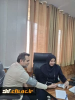 سنجش فشارخون کارکنان اداری دانشکده علوم تربیتی زینب کبری (س) کازرون به مناسبت هفته سلامت  2
